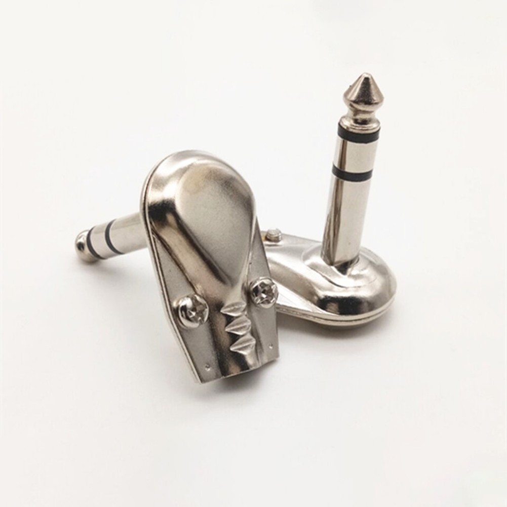 Pack of 4 6 35mm Right Angle Connectors for Microphones and Audio Gear