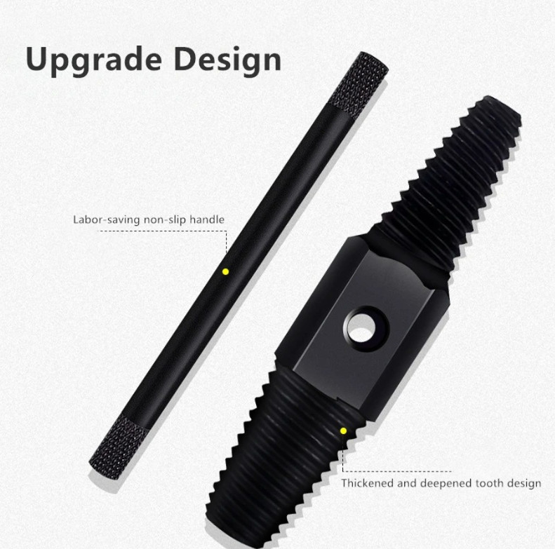 1pc Double Head Wrench Pipe Remover Broken Screw Extractor Tool Set - NEW