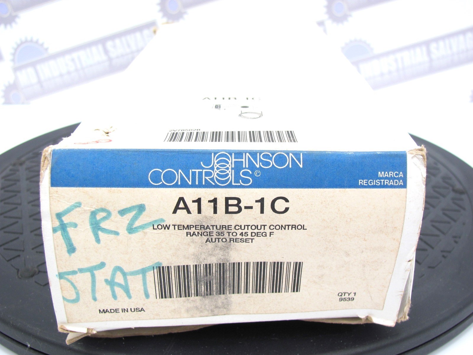 JOHNSON - A11B-1C - Freeze Stat Low Temp Cutout Control w/Auto Reset (35-45F)