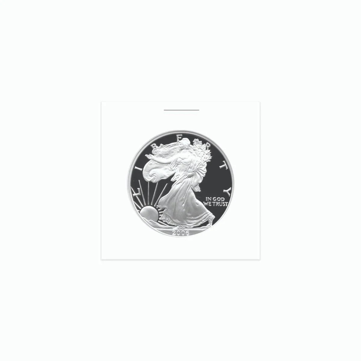 NEW (50 pk) BCW Coin Paper Flip- Eagle / Crown