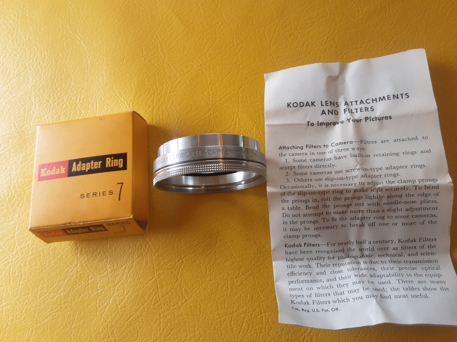 Kodak 2" 50.5mm Slip-On Series VII (7) Filter Adapter Push-On w/Retaining Ring