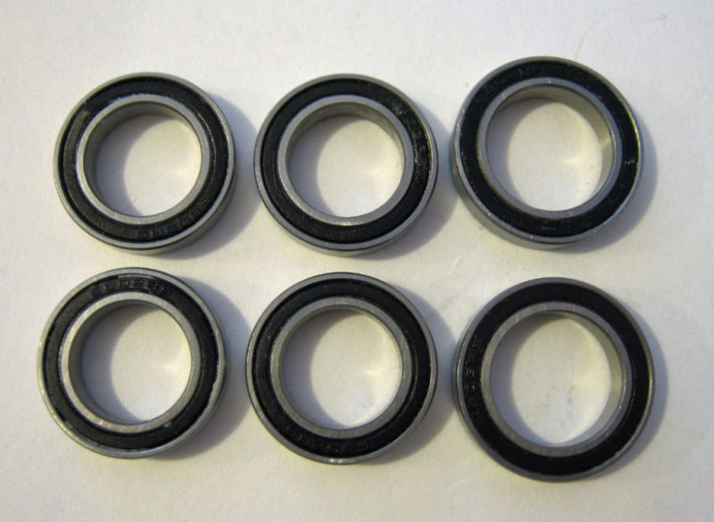 POWERWAY PHB-R36 HYBRID CERAMIC BALL BEARINGS FRONT AND REAR 6 PIECES