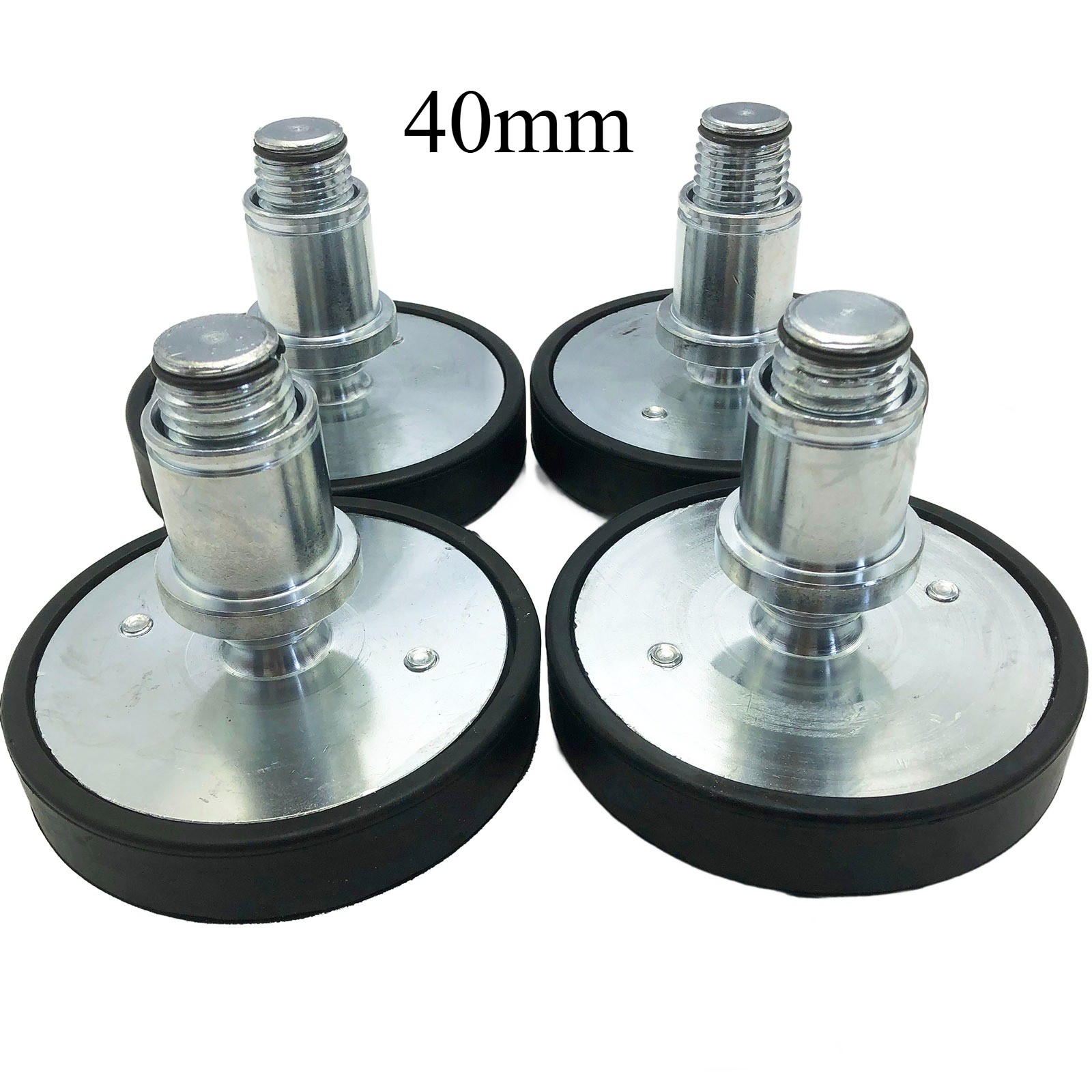 New 4PK 40mm Auto Car Lift Round Tray Rubber Pads Peg Screw-up Pads 40mm