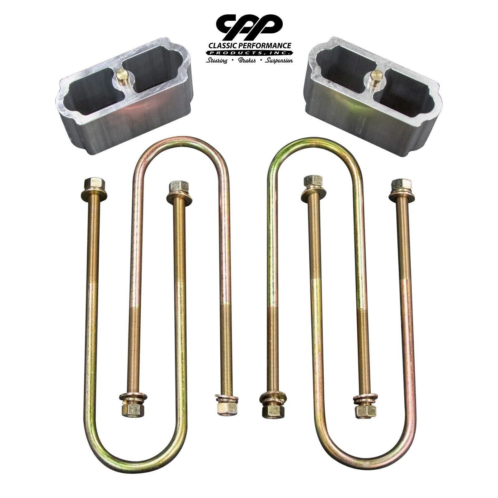 UNIVERSAL 3" DROP REAR LOWERING BLOCKS CHEVY FORD NOVA CAMARO TRUCK LEAF SPRING