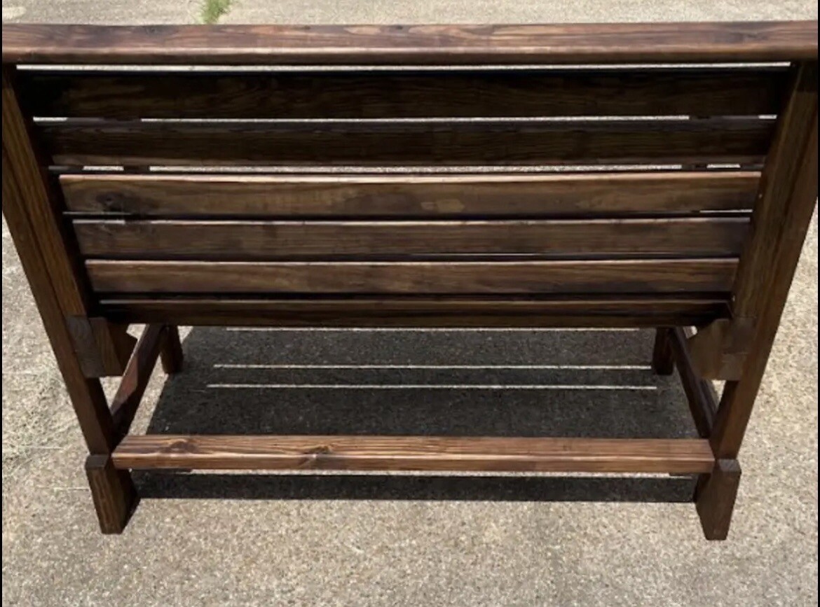 Custom Made Wooden Bench