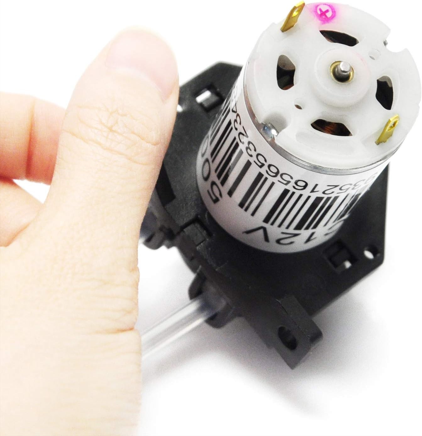 Versatile 12V DC Dosing Pump with Easy Snap-In Design - Ideal for Aquariums