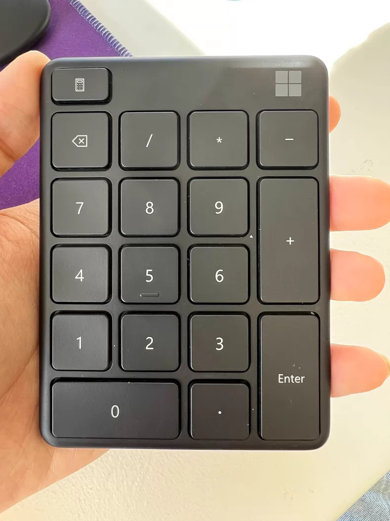 Microsoft Number Pad, Numeric keypad Glacier, Black