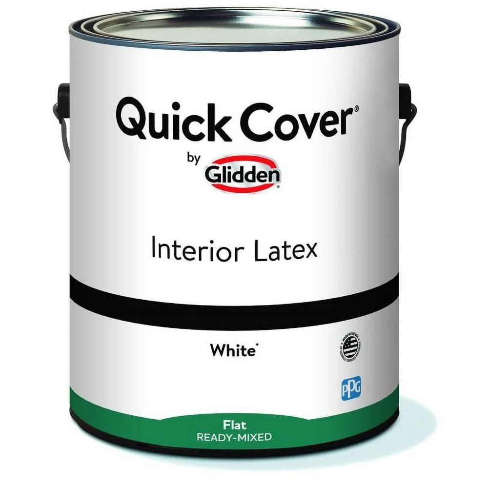 Interior Latex Paint Flat White 1 Gallon Quick Drying Wall Paint