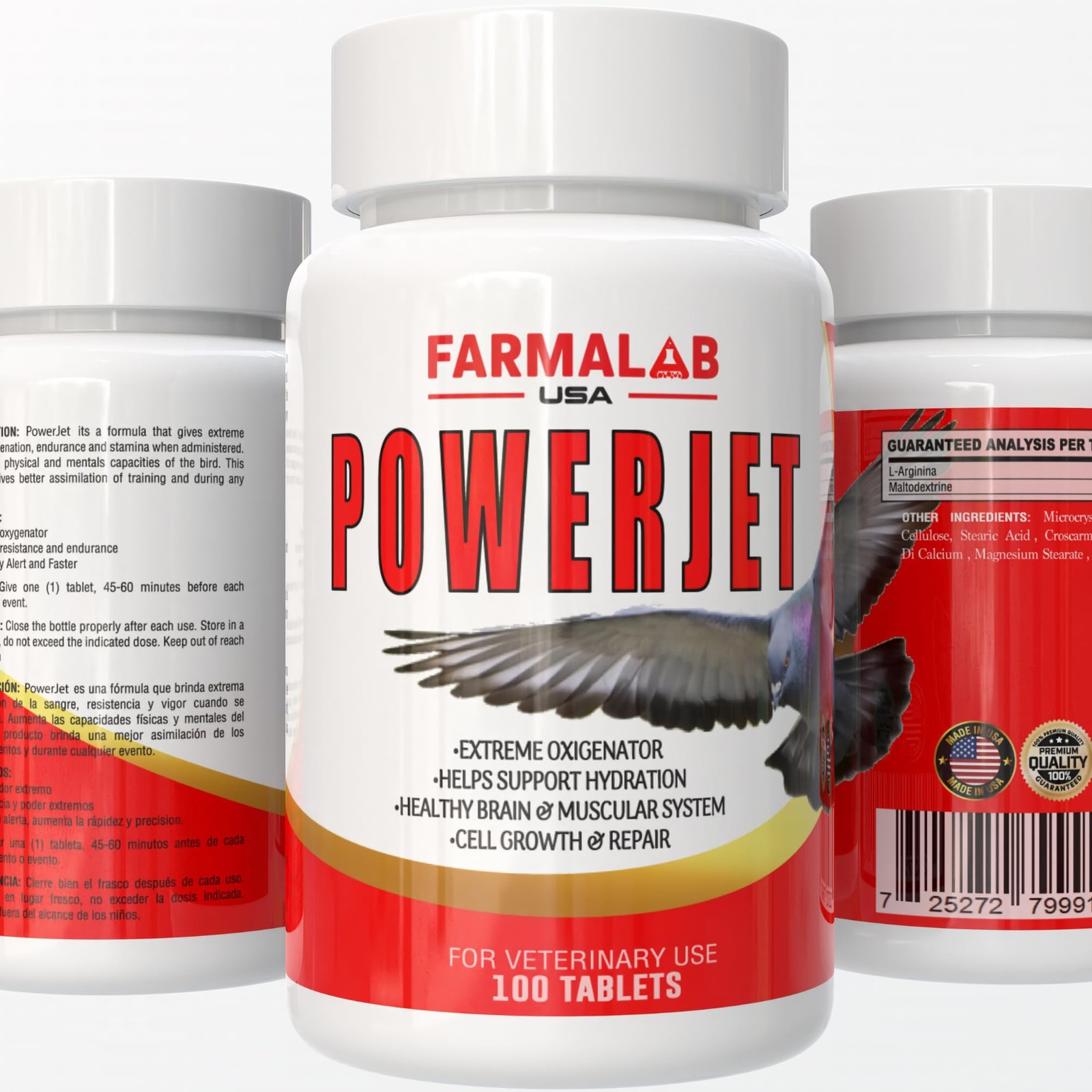 Powerjet for Pigeons Helps Extend Fly Time in All Pigeons and Birds Farmalab