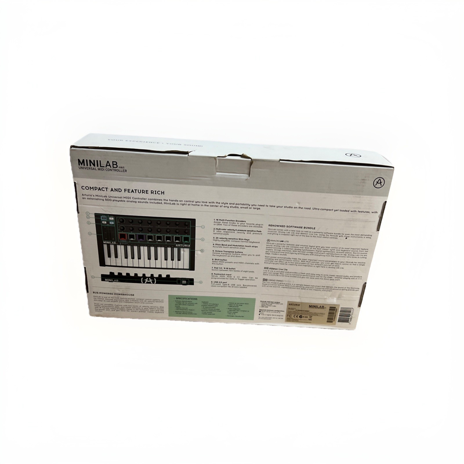 Arturia MiniLab Mkii Black Edition Universal Midi Controller - No Chords