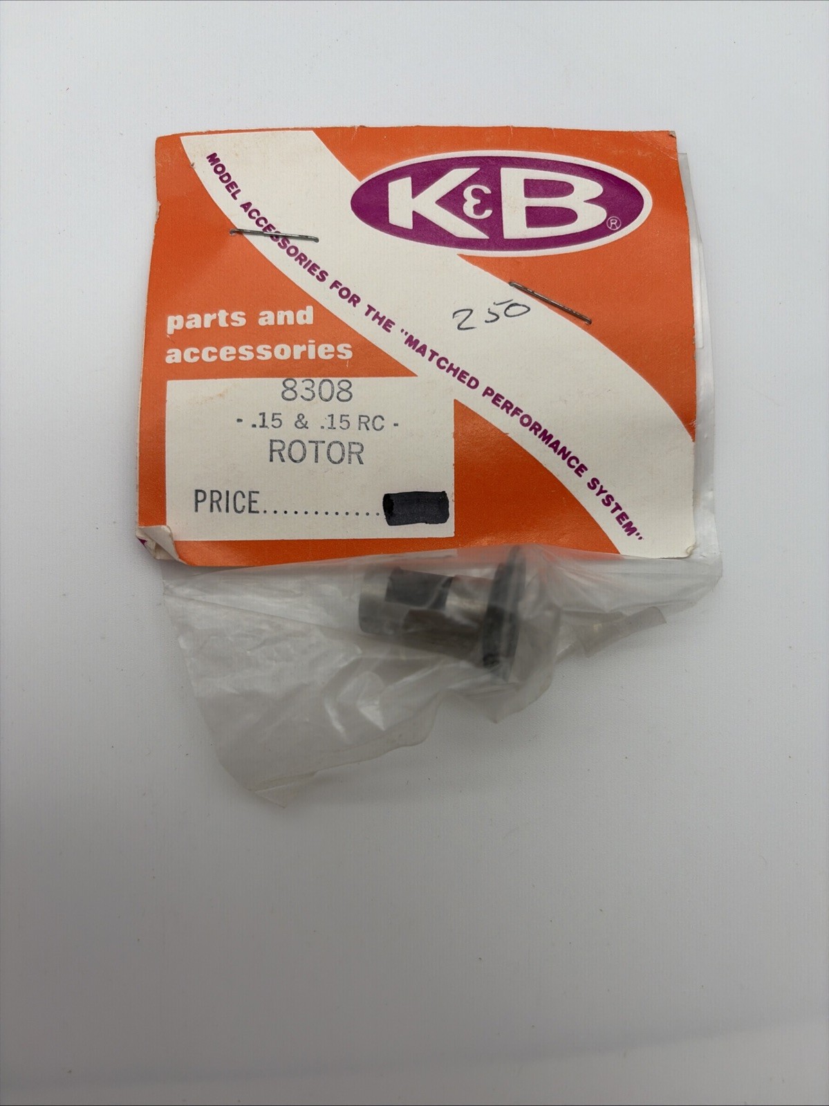 K&B .15 R/C REAR ROTOR MODEL AIRPLANE ENGINE # 8308 B108