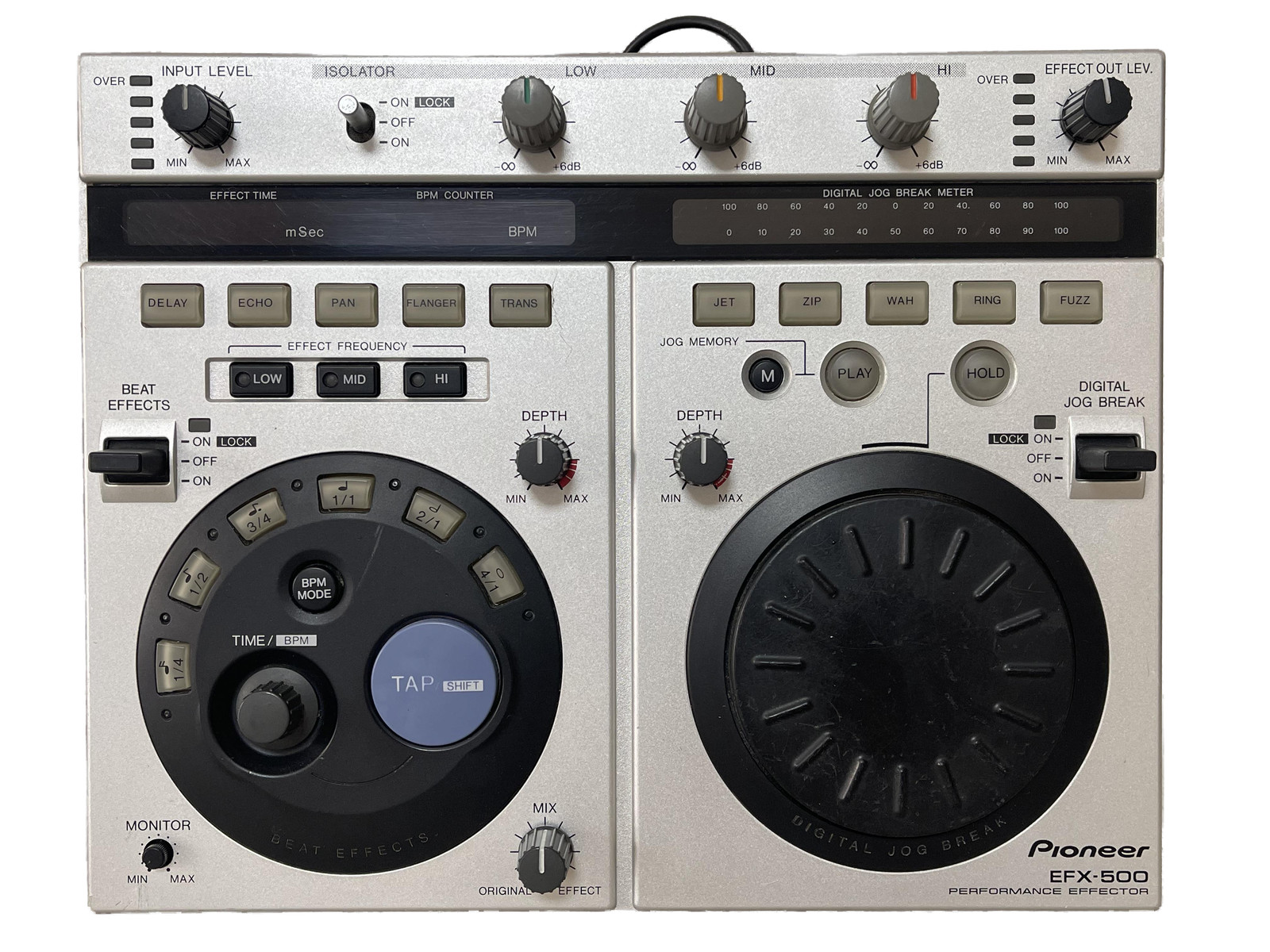 Pioneer EFX-500 Silver DJ Performance Effector Beat Effects BPM Jog Break MIDI