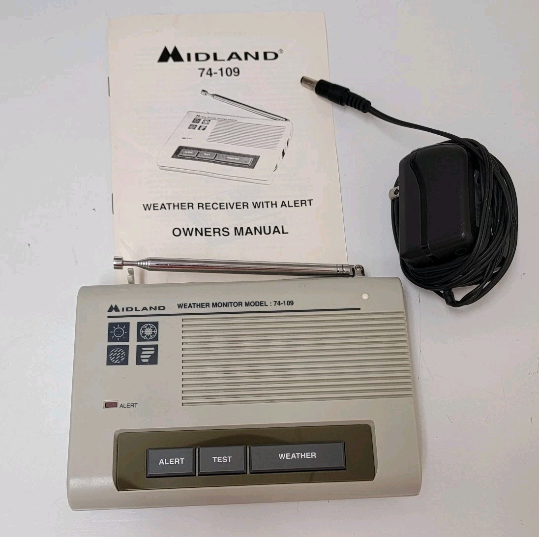 MIDLAND 7 Channel Weathermax Plus NOAA Weather Monitor with Alerts Radio 74-109