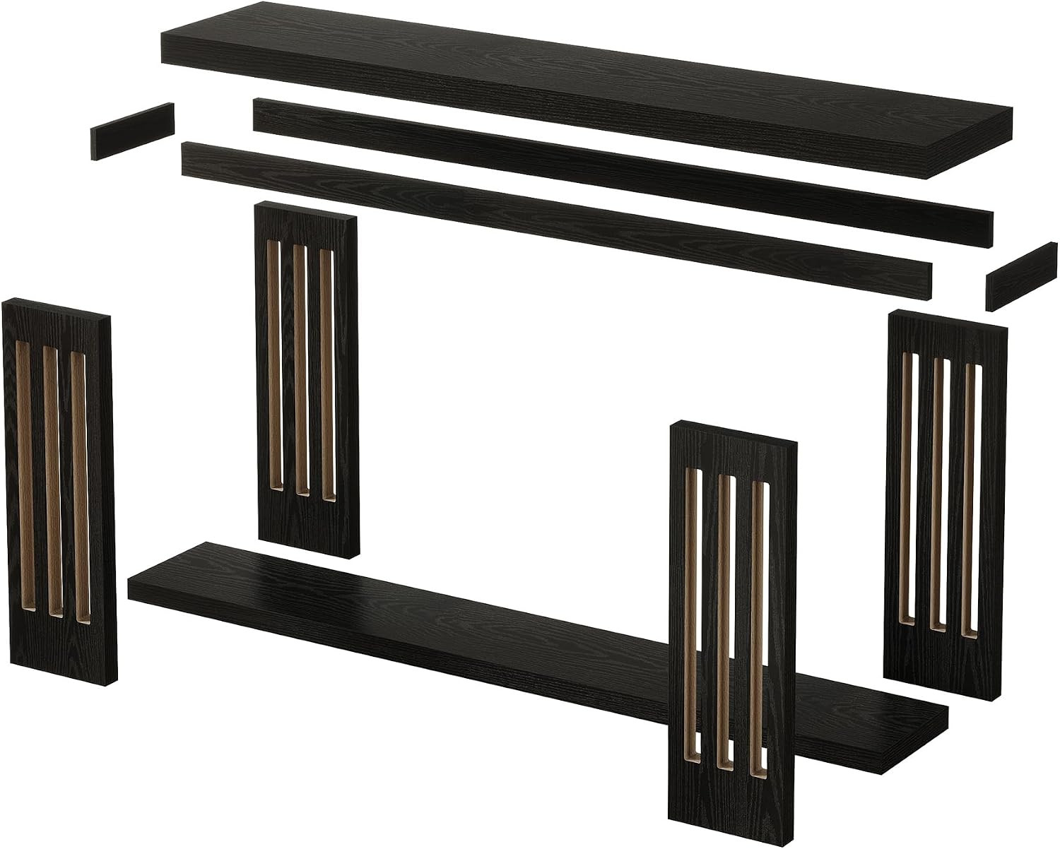 Tribesigns 70.9-Inch Extra Long Entryway Table, Farmhouse Sofa Console Table wit