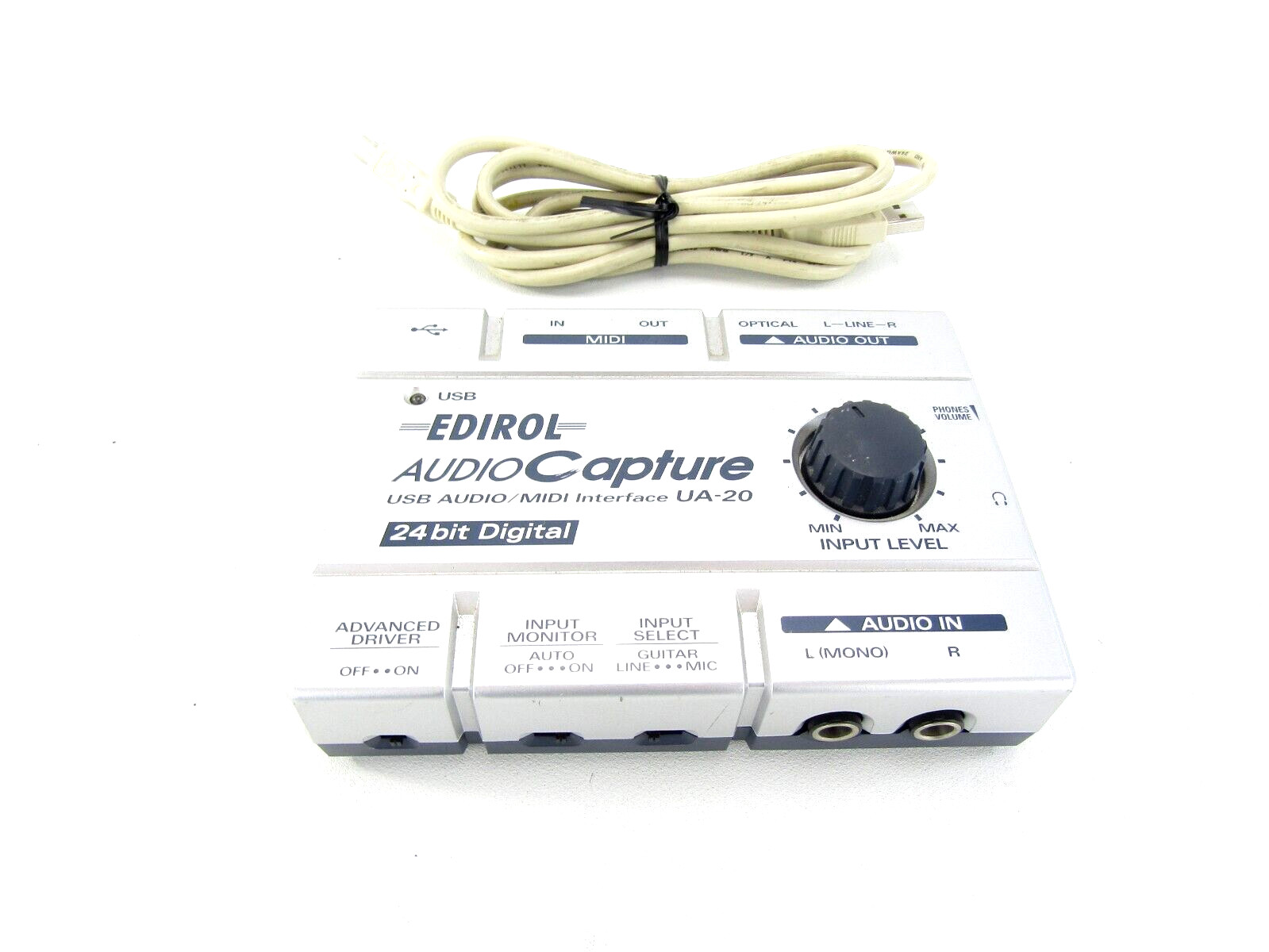 Edirol UA-20 Audio Capture USB Audio / MIDI Interface w/ USB Cable