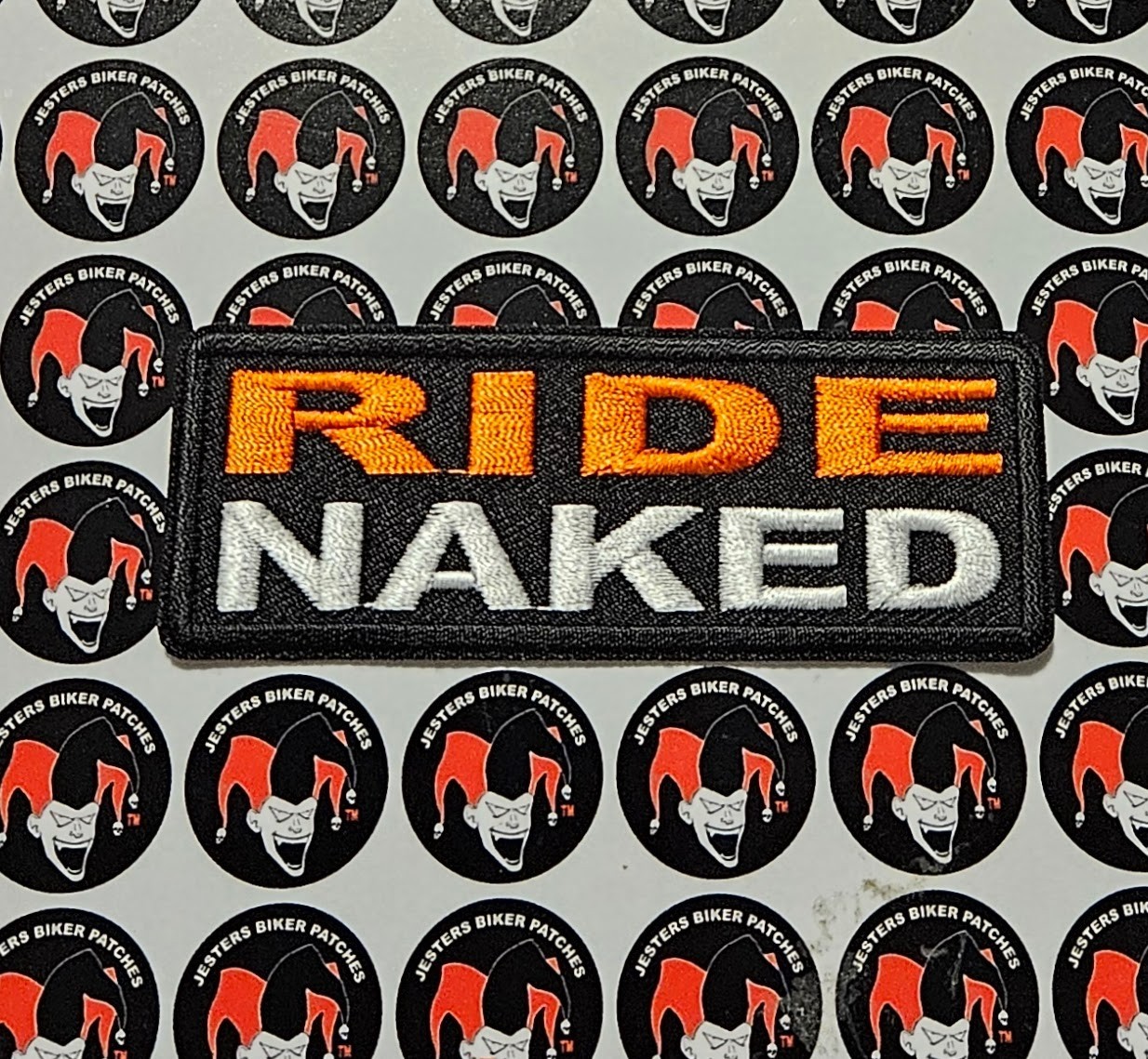 Ride Naked Embroidered Patch WC002