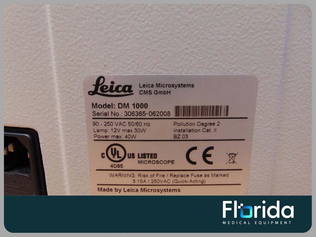 LEICA DM1000 MEDICAL LABORATORY MICROSCOPE