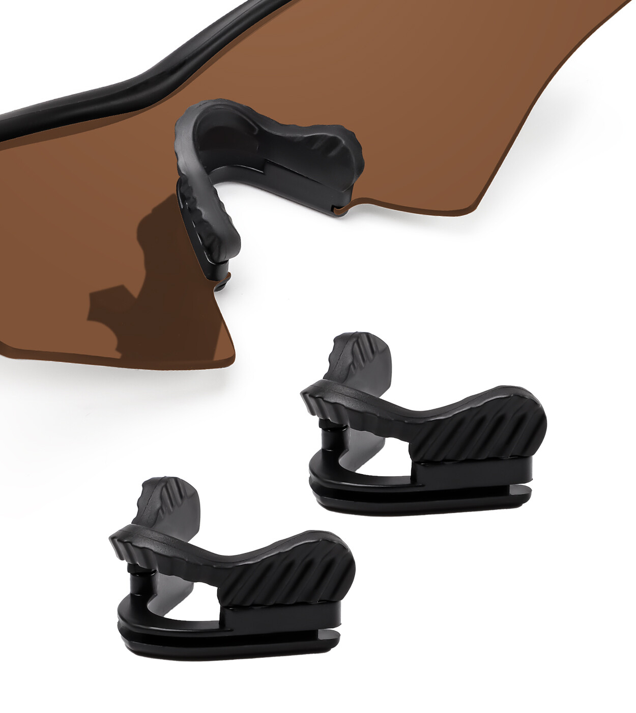 Black Replacement Nose Pads for Oakley M Frame Heater Vented Non-Slip Nose Piece