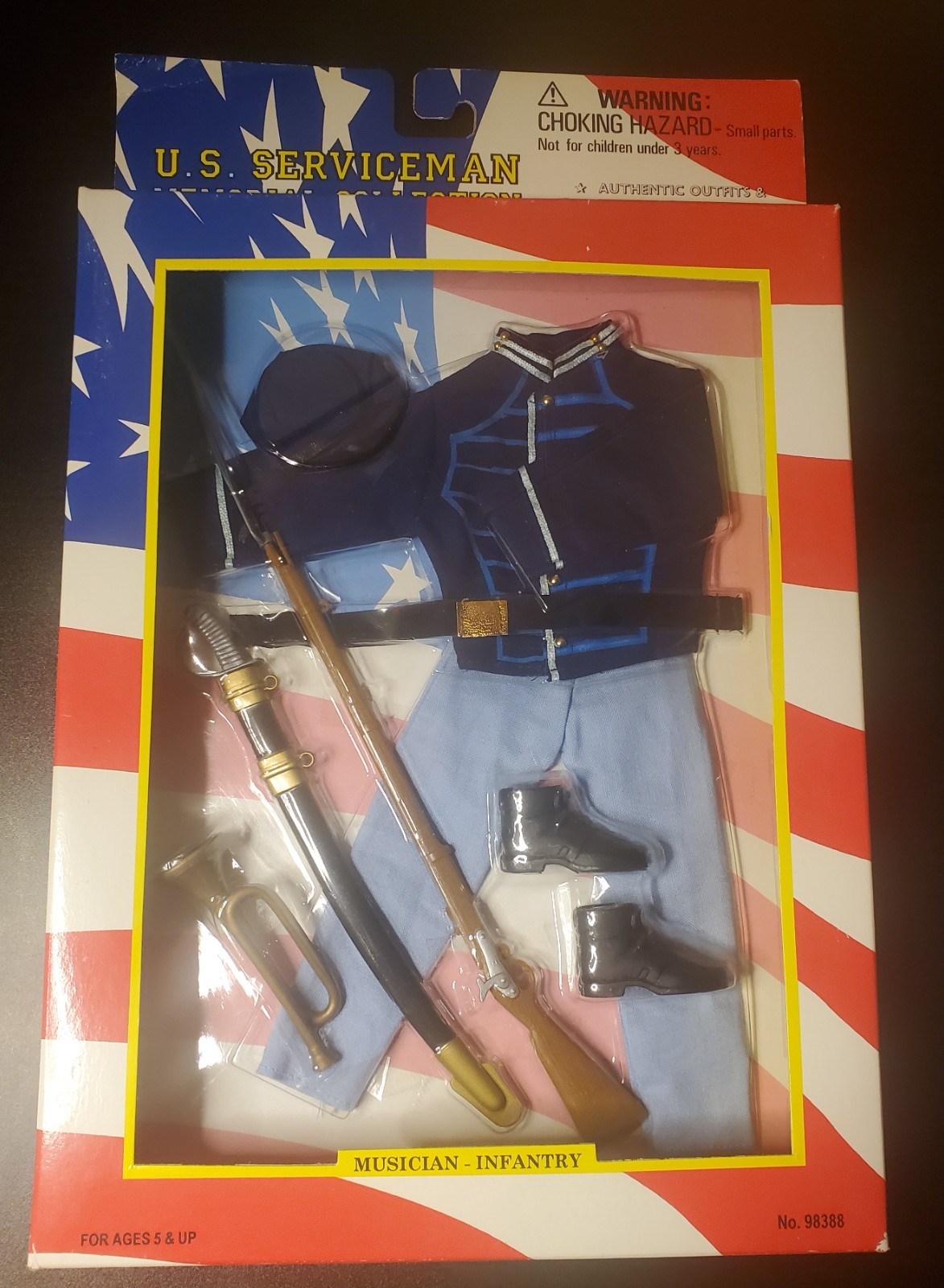 Musician Reproduction Outfit Worn in Civil War-Perfect for shadowbox or 12"doll