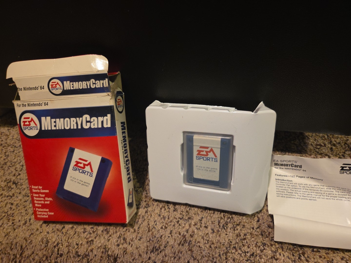 EA Sports Memory Card, N64 (Nintendo) Box, Complete Opened
