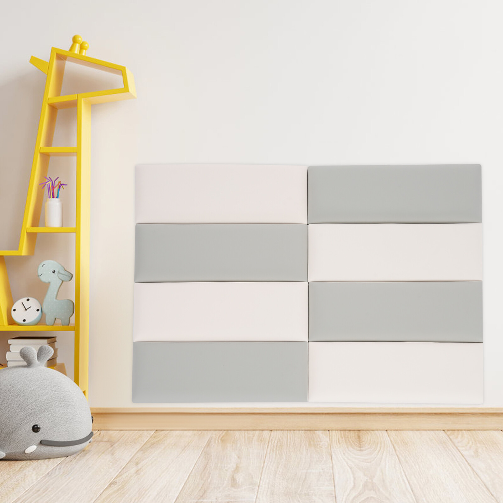 Wall Panels Pack of 8, Self-Adhesive Wall Panel, Wall Padding