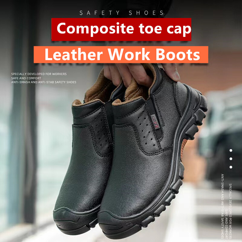 Mens Work Boots Indestructible Shoes Composite Toe Cap Safety Shoes Waterproof