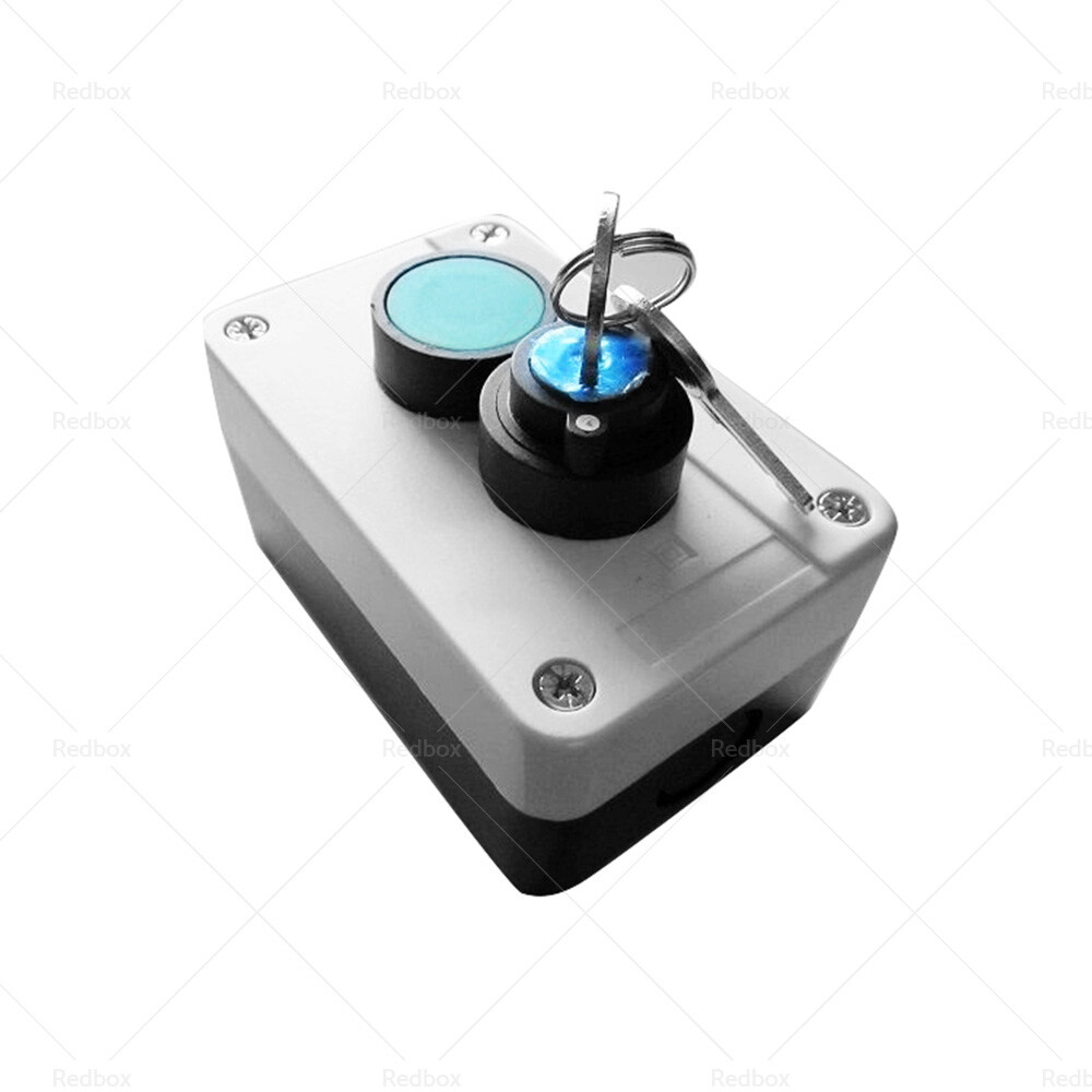 Weatherproof Push Button Switch with Key Suitable for Gate Opener