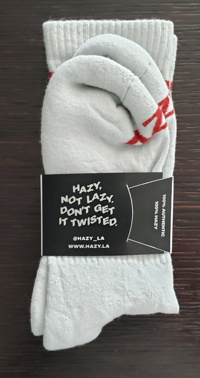 HAZY LOGO SOCKS*ONE SIZE*NEW