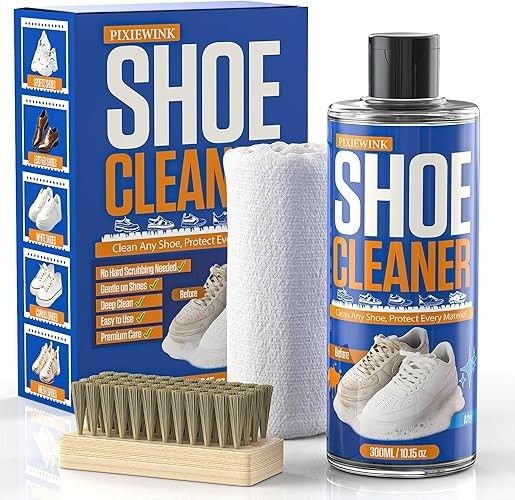 Shoe Cleaner – 10.15 fl oz Shoe Cleaning Kit with Brush & Towel, Sneaker Cleaner
