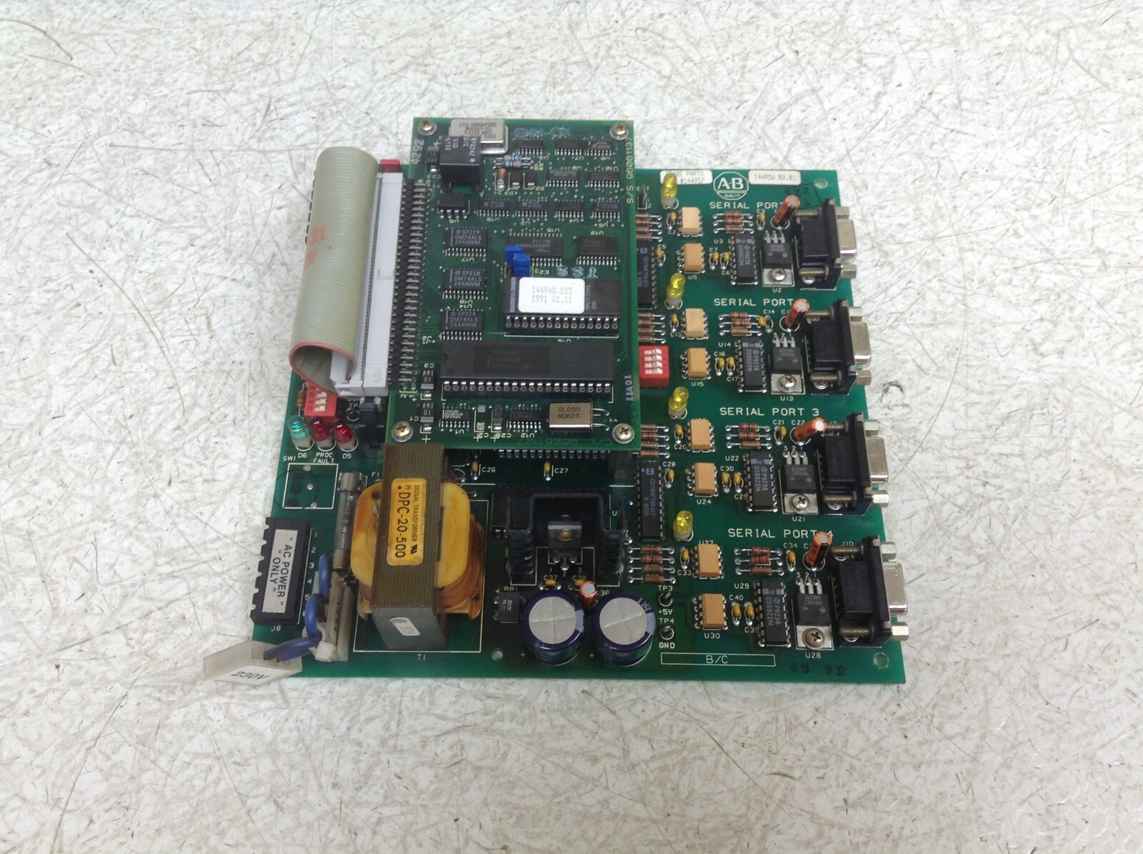 Allen Bradley 144956 RV 01 144957 144940 U15 Serial Interface Board 1336