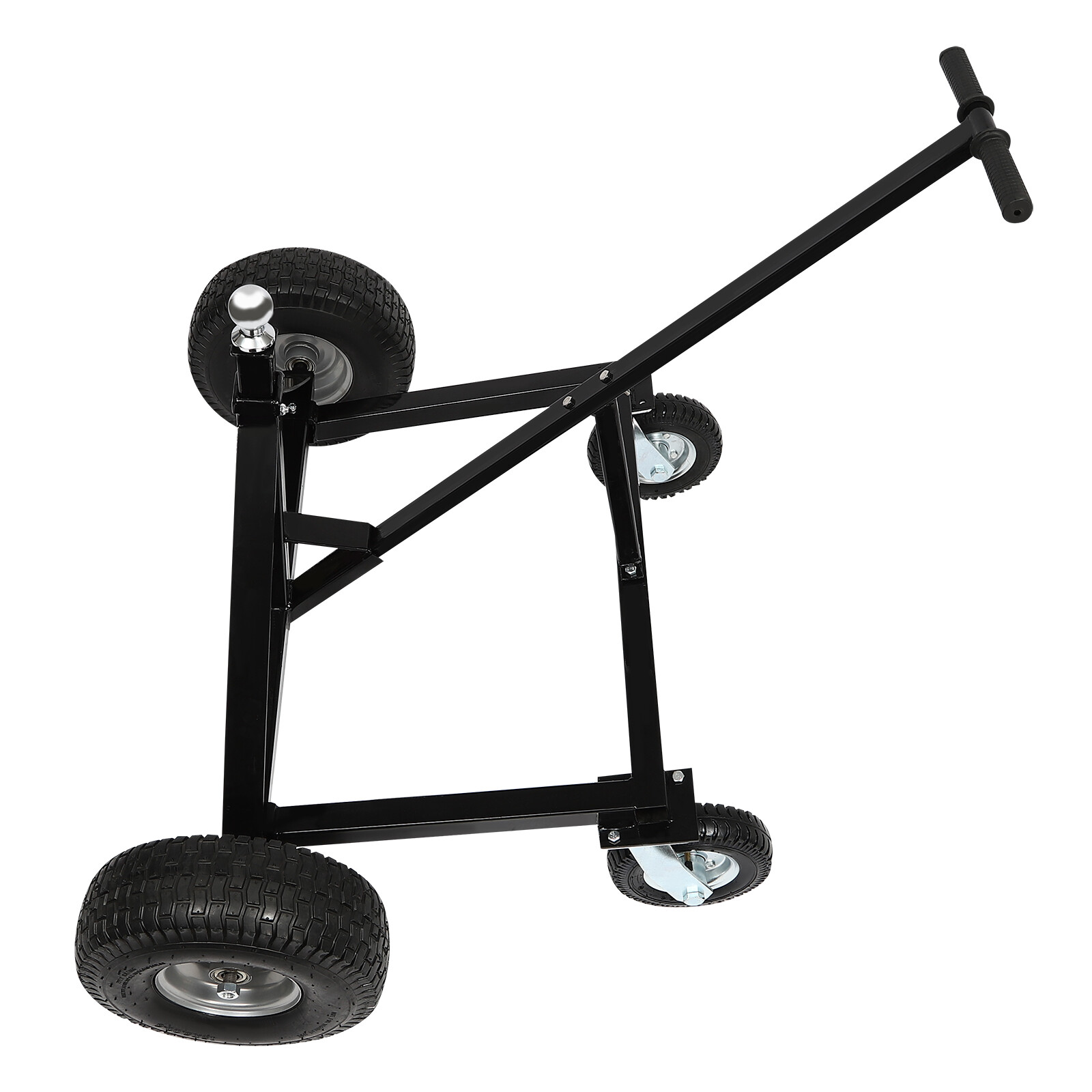 1500lbs Adjustable Dolly Trailer Dolly Trailer Mover Floor Standing w/ 4 Casters