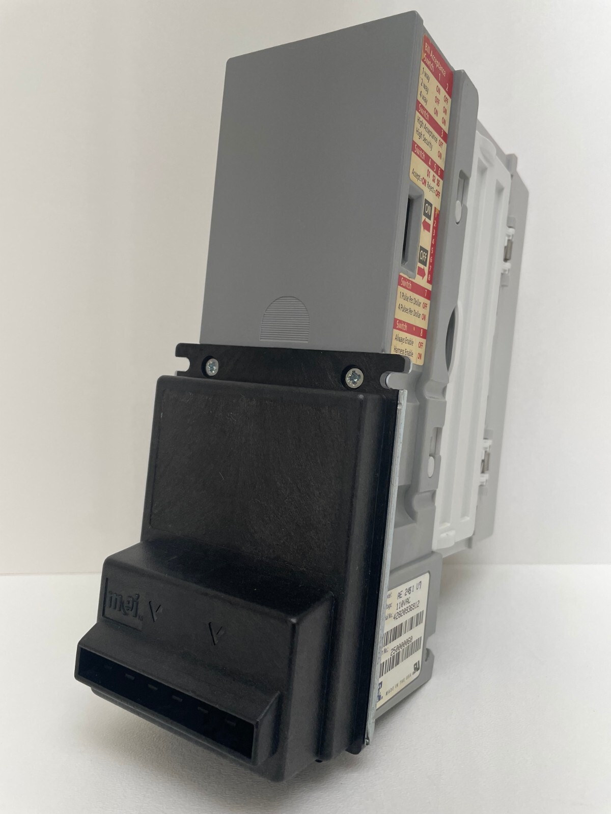 MEI Mars AE 2451 U7 bill acceptor, validator $1 only   *COMPLETELY REBUILT*