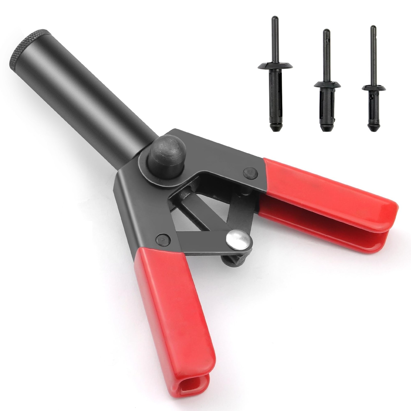 Rivet Gun Set With 3 Sizes Nylon Blind Rivets 30 Pieces Hand Riveter Suitable Fo