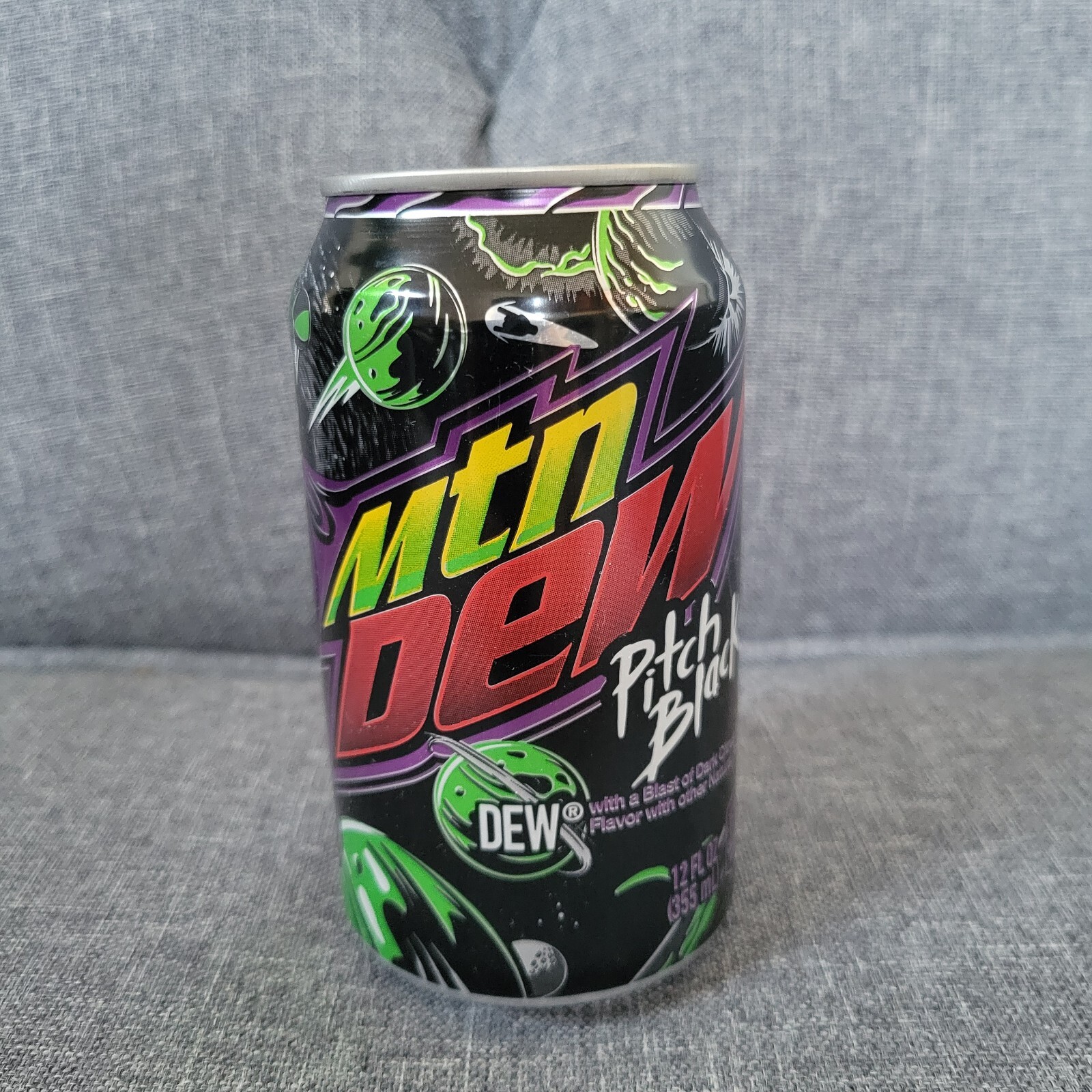 Mountain Dew Pitch Black Unopened 12oz Can
