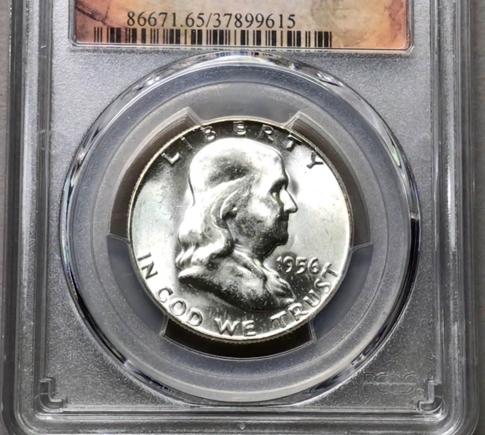 1956 Franklin PCGS Premier MS65FBL