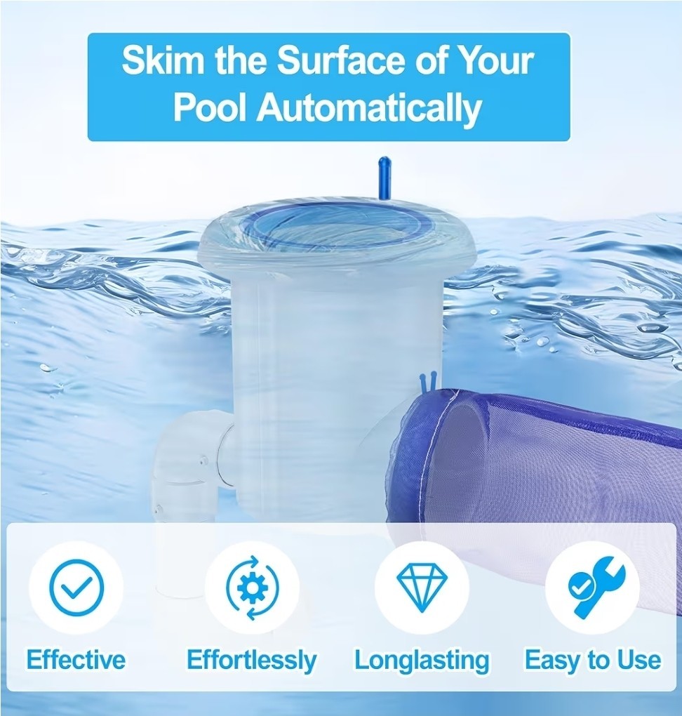 Automatic Pool Skimmer and Cleaner for Inground Pools