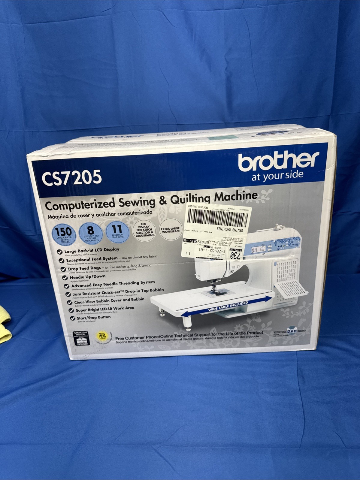 Brother CS7205 Computerized Sewing & Quilting Machine - New Open Box