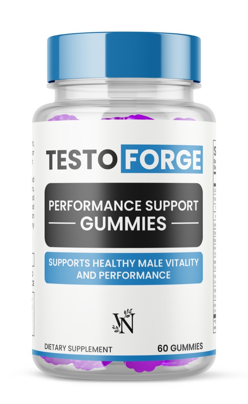 Testoforge Male Performance Support Gummies for Men Vitality 1 Bottle 60Gummies