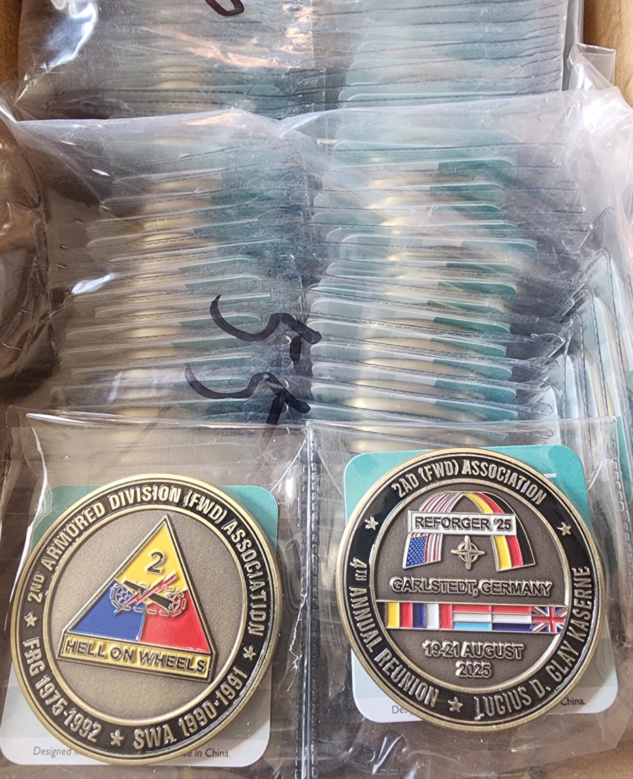 2nd Armored Division (Forward) Association Annual Reunion "REFORGER '25" Coin