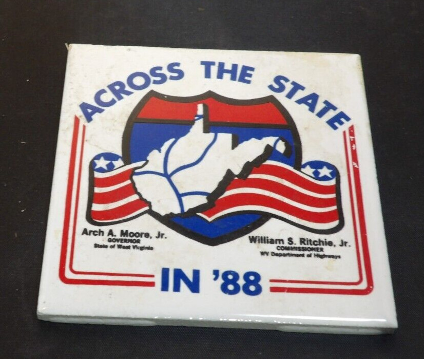 Rare Arch Moore-Across the State in '88 Ceramic Tile