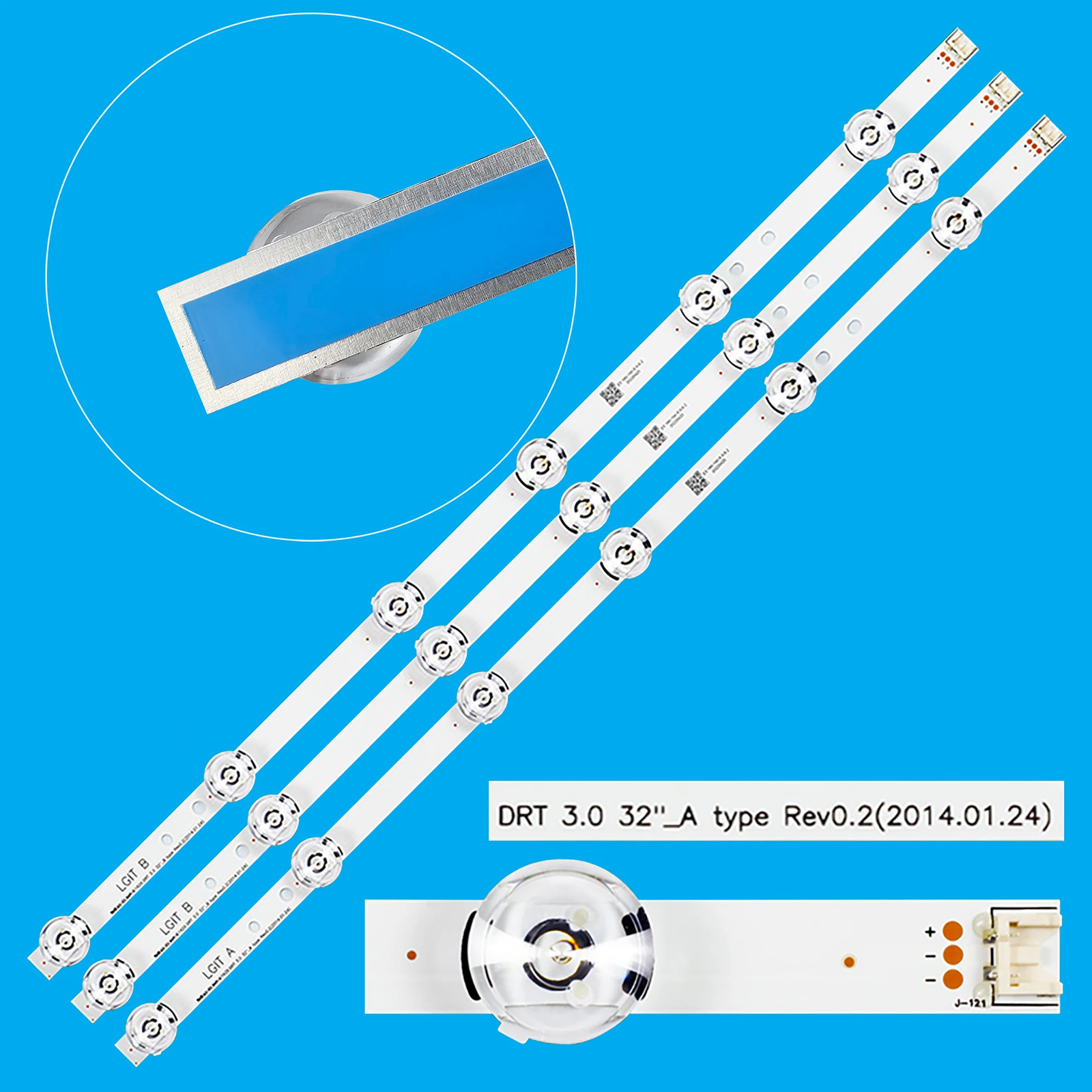 LED Strips For LG  DRT 3.0 32" A B 32LB570B 32LB550A 32LB5610 32LB5800