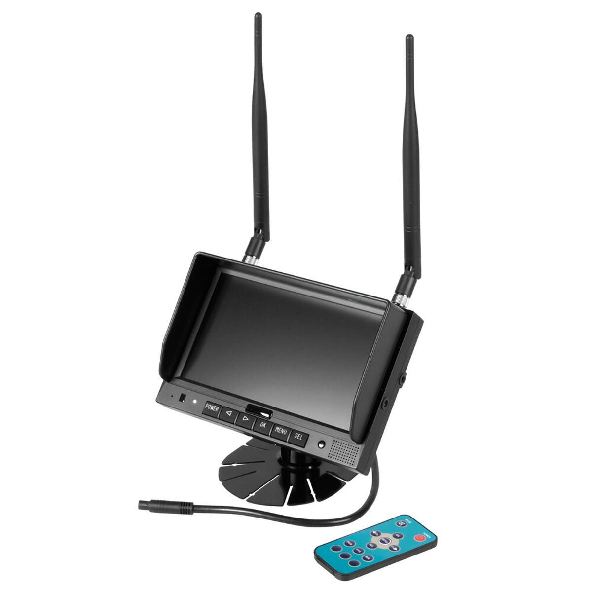 M4, 7" WIRELESS LCD MONITOR, CAM 1+2+3+4 LAMP