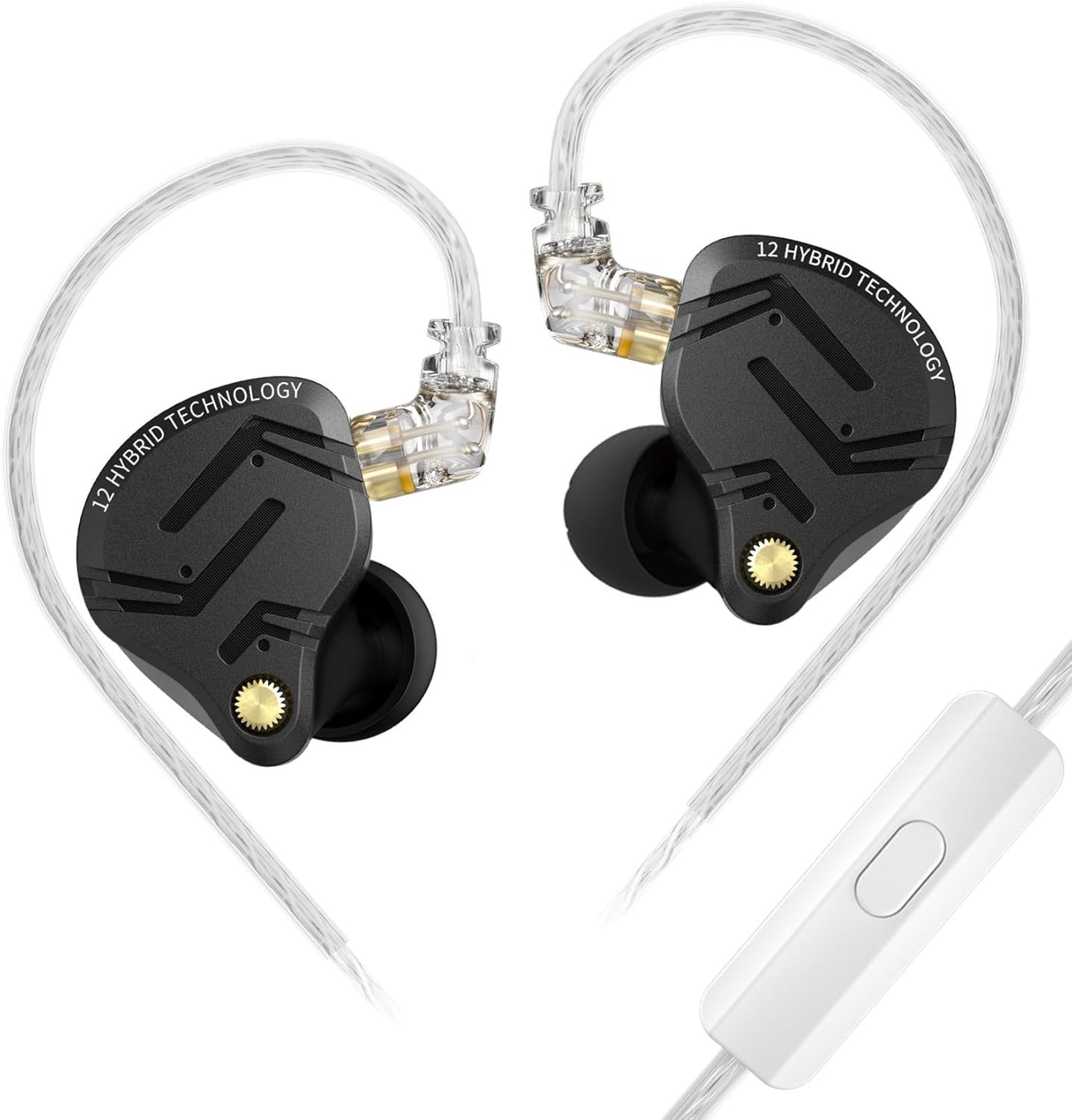 KZ ZS12 PRO X in Ear Monitor IEM Headphones,1DD+5BA Hybrid Wired Gaming Earbu...