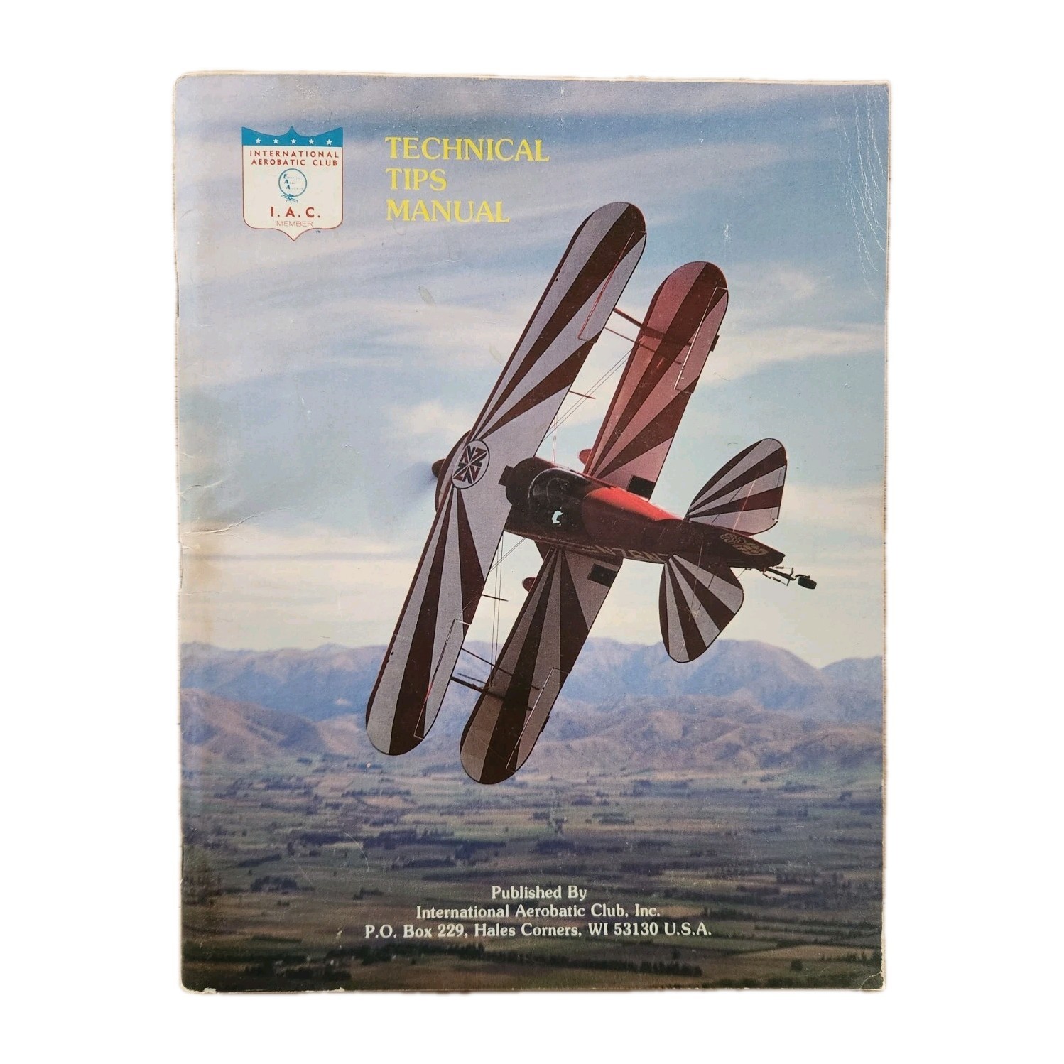 IAC Technical Tips Manual Aerobatic Aircraft International Club Aviation Book