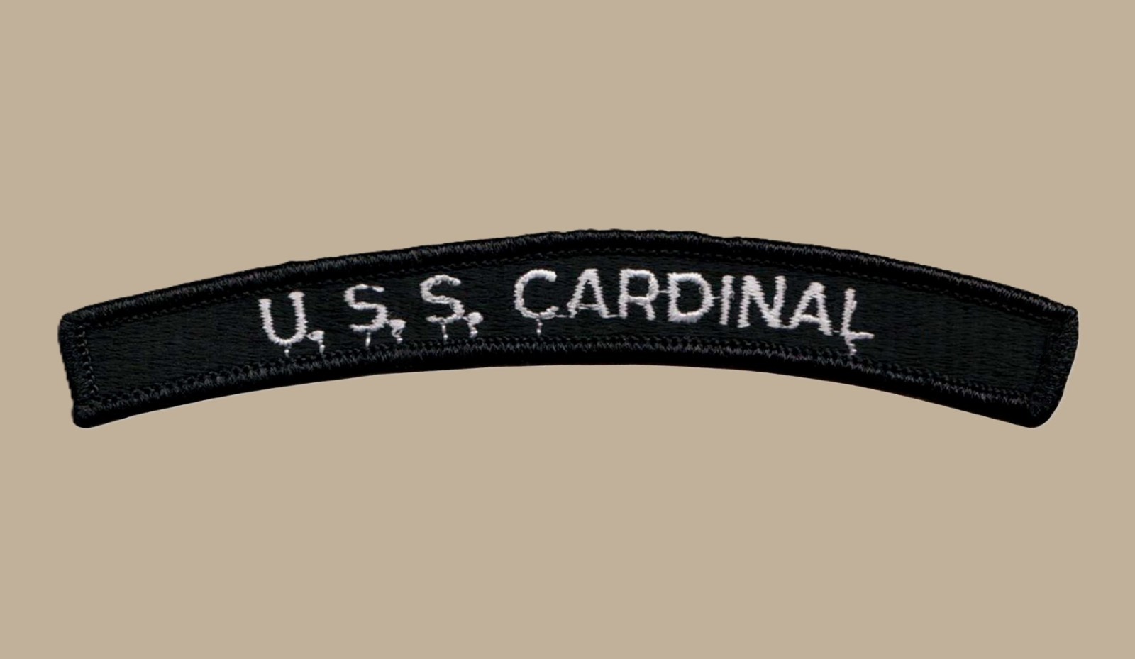 US Navy MHC-60 USS Cardinal Coastal Mine Hunter Ship UIM Rocker Tab (01)