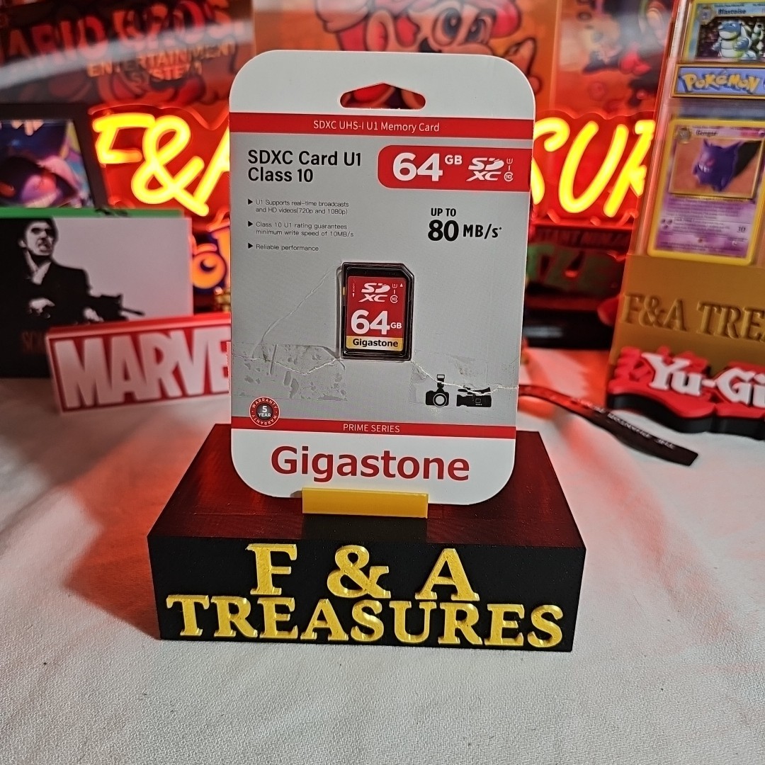 Package Damage Gigastone 64GB SDXC UHS-I Memory Card U1 Class 10 Prime Series