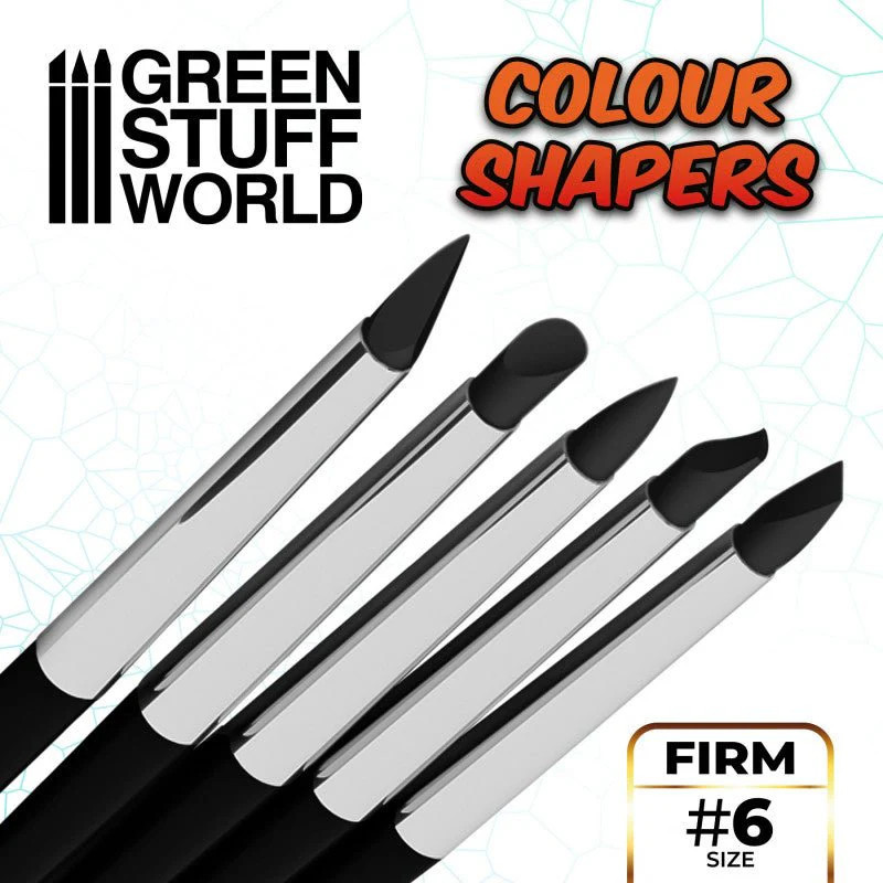 Green Stuff World Color Shaper Silicone Brushes Size 6 – Black Firm 1217