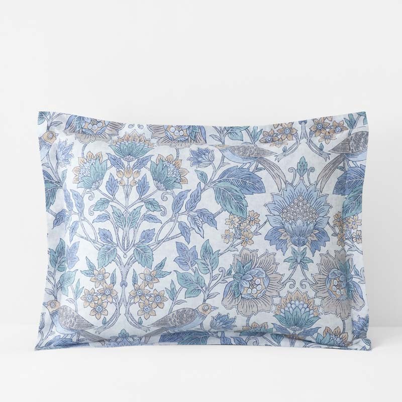 Garden Song Premium Smooth Sateen Sham(Mint Green)-TheCompanyStore|60001