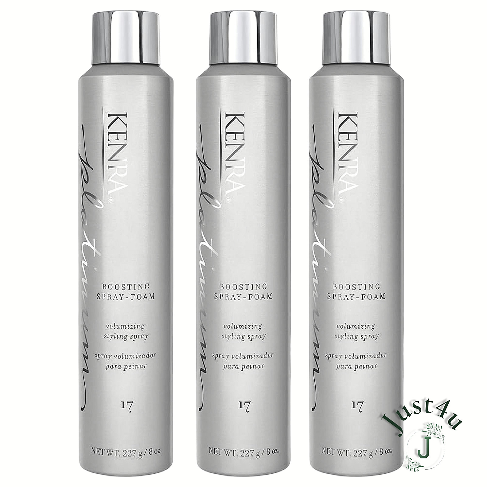 Kenra Platinum Boosting Spray-Foam #17,  8oz. (3PACK)