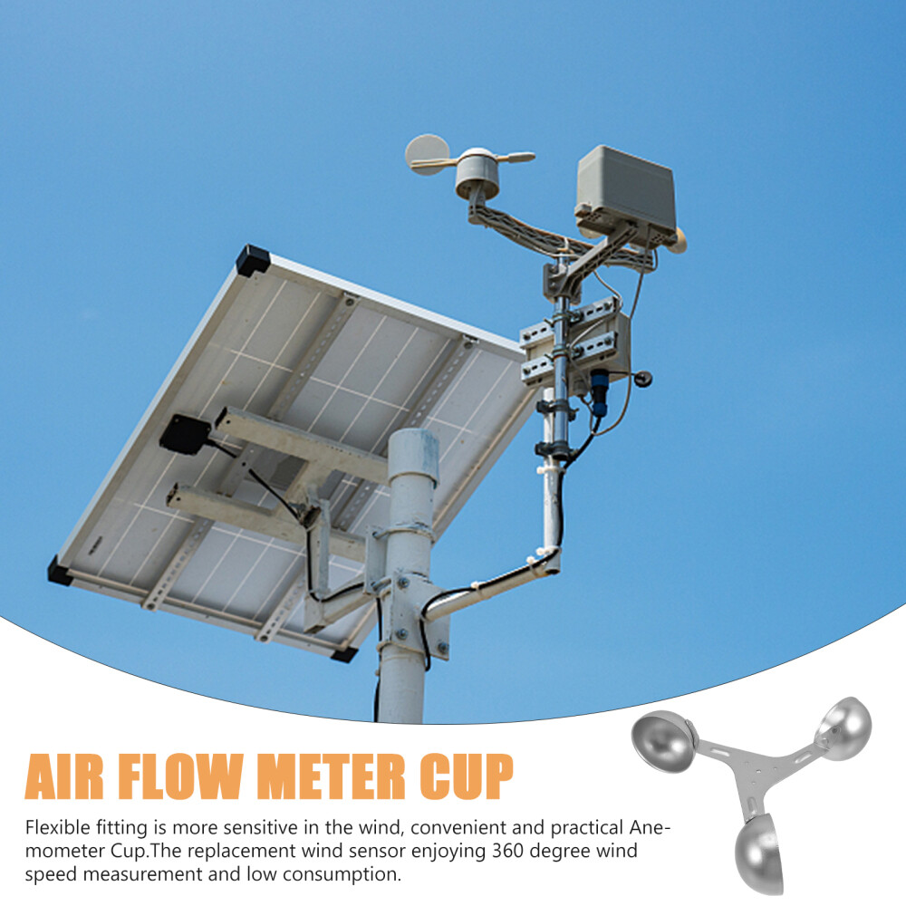 Anemometer Sensor Wind Measurement Metal Cup Professional Part Tool Blade